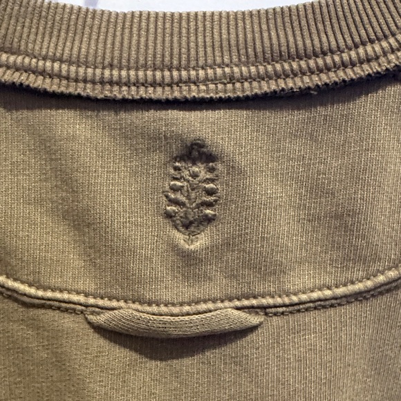 We The Free Intercept Crew Neck Sweatshirt in Olive. - Picture 3 of 3